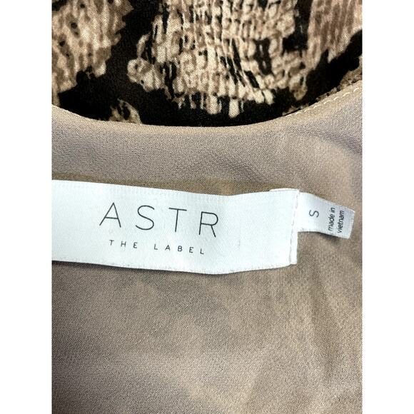 ASTR THE LABEL Darla Cowl Neck Snake Print Cami Tank Top Brown Size S - Picture 6 of 12